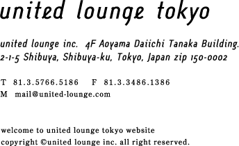 united lounge tokyo / graphic design office